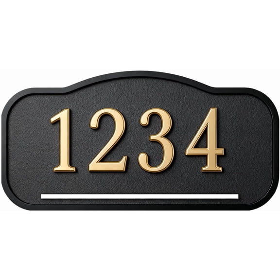 Customt Metal House Numbers Sign House Address Plaques Personalized Address Numbers for House With Flag Address Signs Outdoor/Outside