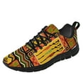 thumbnail image 1 of Customuart African Print Sneakers for Women Running Shoes Orange Size 9.5, 1 of 5