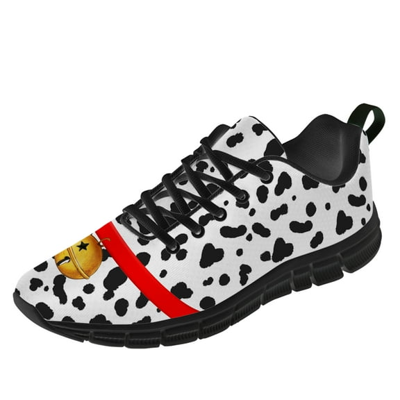 Customuart Dalmatian Shoes for Women Running Shoes Casual Sneakers Black Size 13