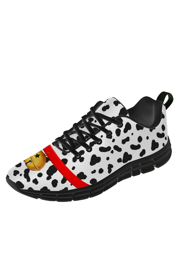 Dalmatian Shoes for Women Running Shoes Casual Sneakers Black Size 9