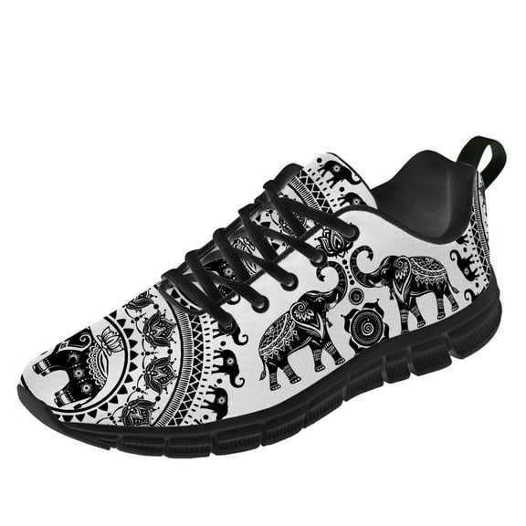 Customuart Elephant Sneakers for Men Running Shoes White Size 13