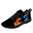 thumbnail image 1 of Customuart Fire Ice Dragon Shoes Men Running Shoes 3D Print Sneakers Blue Size 8, 1 of 5