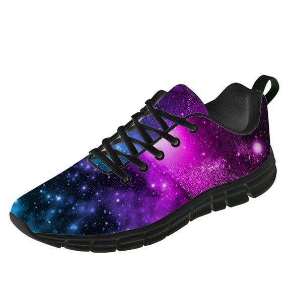 Customuart Galaxy Sneakers for Women Running Shoes Pink Size 11