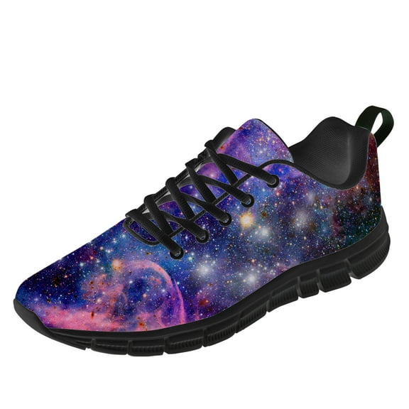 Customuart Galaxy Sneakers for Women Running Shoes Purple Size 15