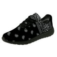 thumbnail image 1 of Customuart Paisley Shoes Men Fashion Sneakers Black Size 7.5, 1 of 5
