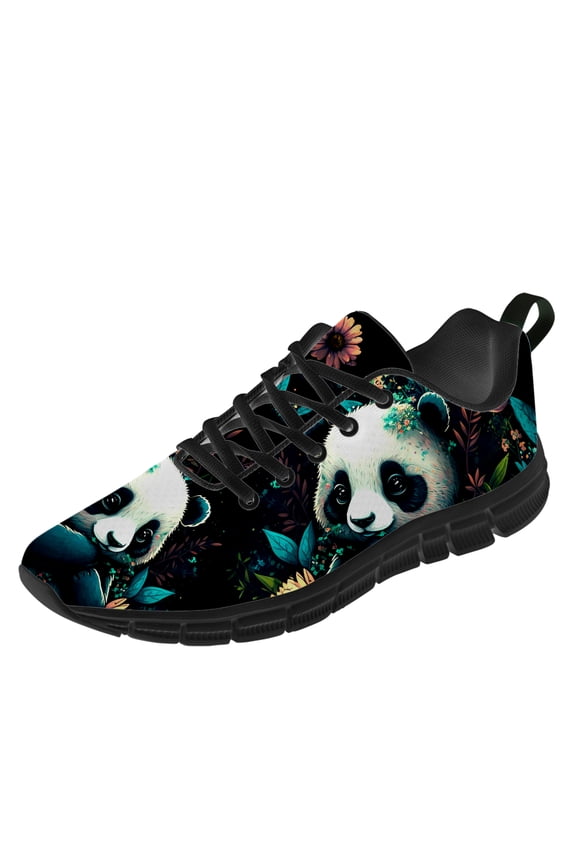 Panda Shoes for Men Running Shoes Black Sneakers Size 4.5