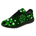 thumbnail image 1 of Customuart Shamrock Running Shoes Men Green Plaid St Patricks Day Sneakers Size 13, 1 of 5