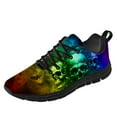 thumbnail image 1 of Customuart Skull Shoes for Men Running Shoes Rainbow Sneakers Size 12, 1 of 5