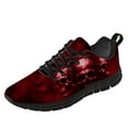 thumbnail image 1 of Customuart Skull Shoes for Men Running Shoes Red Sneakers Size 6, 1 of 5