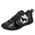 thumbnail image 1 of Customuart Wolf Shoes for Men Running Shoes Black Sneakers Size 4.5, 1 of 5