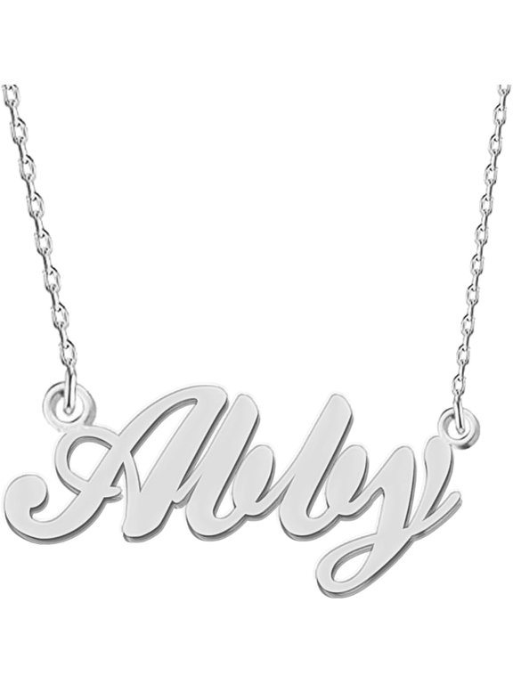 Custon Name Necklace Stainless Steel Pendant Necklace Personalized Pendant Jewelry Gifts For Women[o3565]