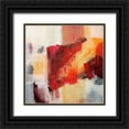 thumbnail image 1 of Cusumano, Francesco 15x15 Black Ornate Wood Framed with Double Matting Museum Art Print Titled - Astratto Colorato II, 1 of 4