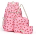 thumbnail image 1 of Cut Coquette Bow Backpack for Girls 3 Piece Set Laptop Daypack Lightweight Adjustable Straps, Back to School Backpack, For Work School Commute Travel, Fashion Bookbag Hot Pink, 1 of 6