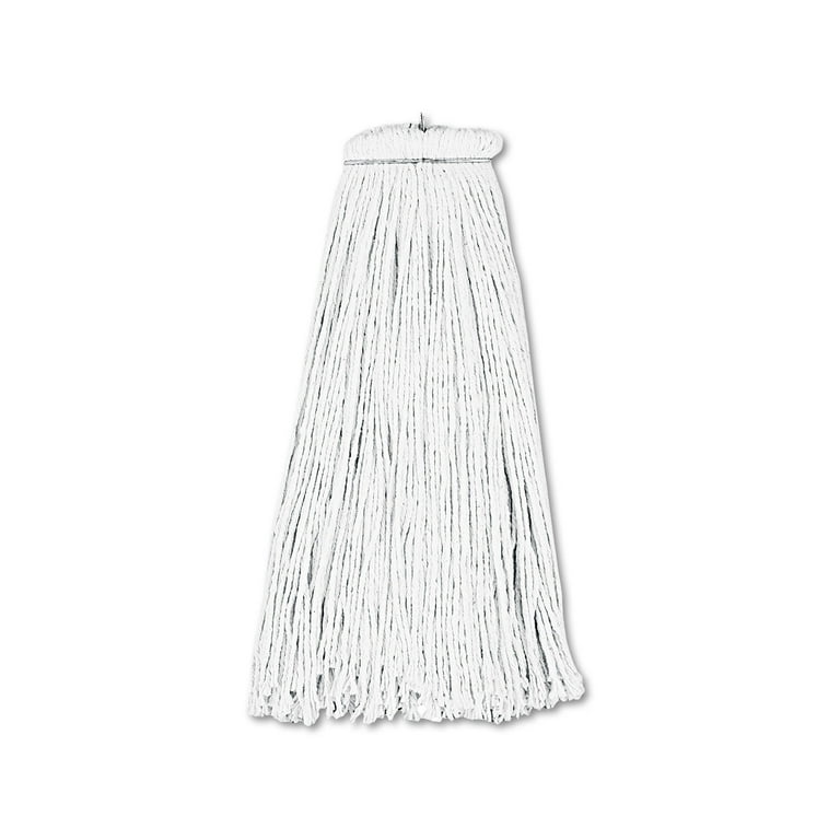 Cut-End Lie-Flat Wet Mop Head, Rayon, 16oz, White Cut-End Lie-Flat Wet Mop Head, Rayon, 16oz, White
