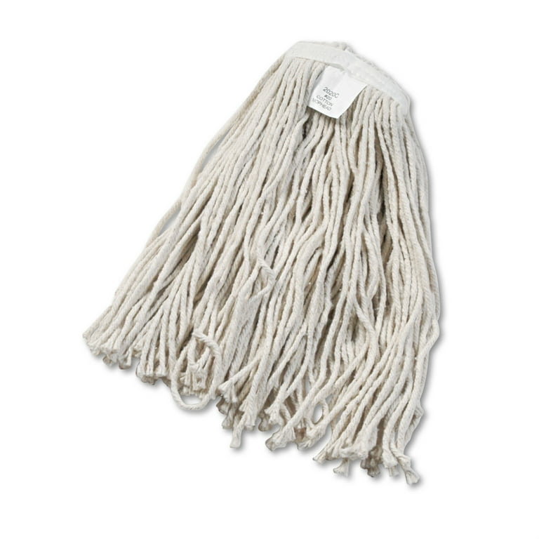 Cut-End Wet Mop Head, Cotton, No. 20, White Cut-End Wet Mop Head, Cotton, No. 20, White