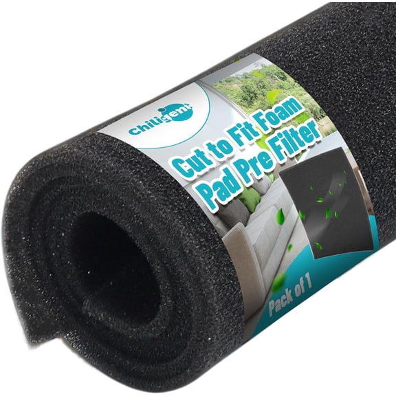 Cut to Fit Foam Pad Pre Filter, 17"x 39.4" Air Filter Sheet, Replacement for Conditioners, Purifiers, Dehumidifiers, Range Hoods, Trash Cans, 3D Printers, 1 Pack