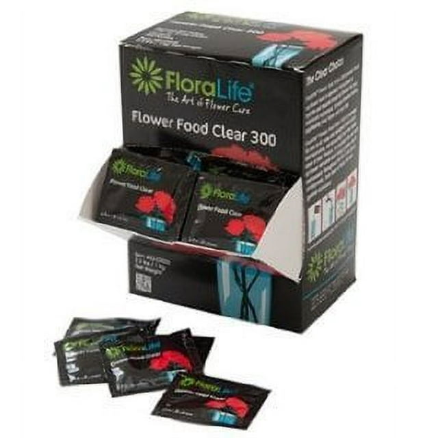 Cut Flower Food Floralife Crystal Clear 200 powdered packets 2.2 Lbs