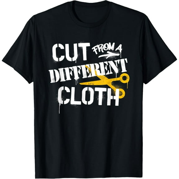 t-shirt Cut From A Different Cloth Urban Hip Hop T-Shirt mens，black，women，funny，journey，Crew Neck, Short Sleeve,printing