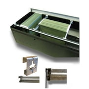 Cut-It-Yourself Universal File Bars 2-Pack For Metal File Cabinets Drawer Hardware