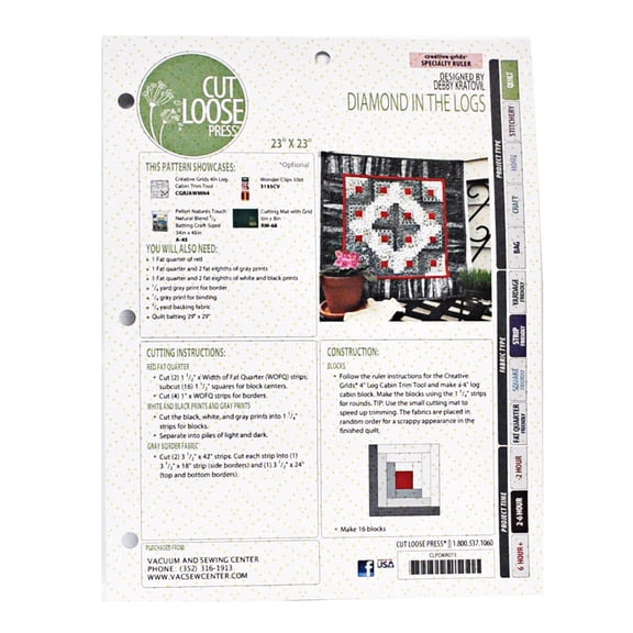 Cut Loose Press Diamond In The Logs