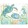 thumbnail image 1 of Cut N' Funnel "Sea Life" 1 Pack Designer Flexible Plastic Cutting Board Mat 15" by 11.5", 1 of 8