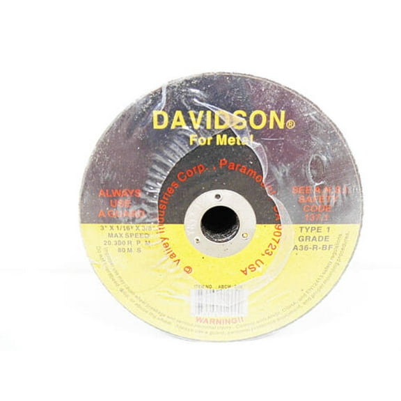 Cut Off Discs 25 Wheels for Metal Grinding Disc Wheel  3" x 1/16" x 3/8" Arbor