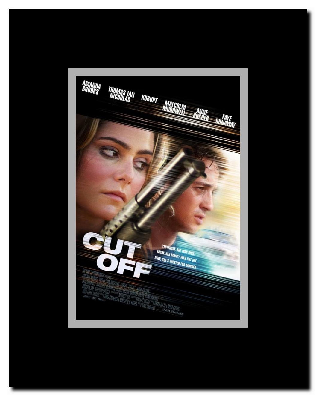 Cut Off Framed Movie Poster