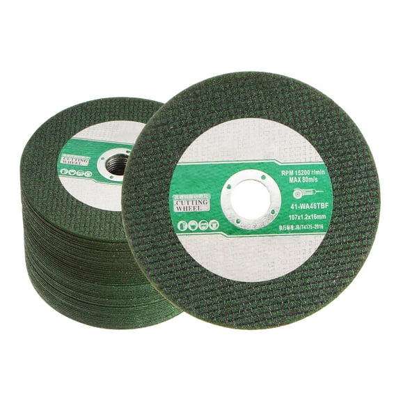 Cut Off Wheels 107mm x 1.2mm x 16mm Green, 50 Pieces