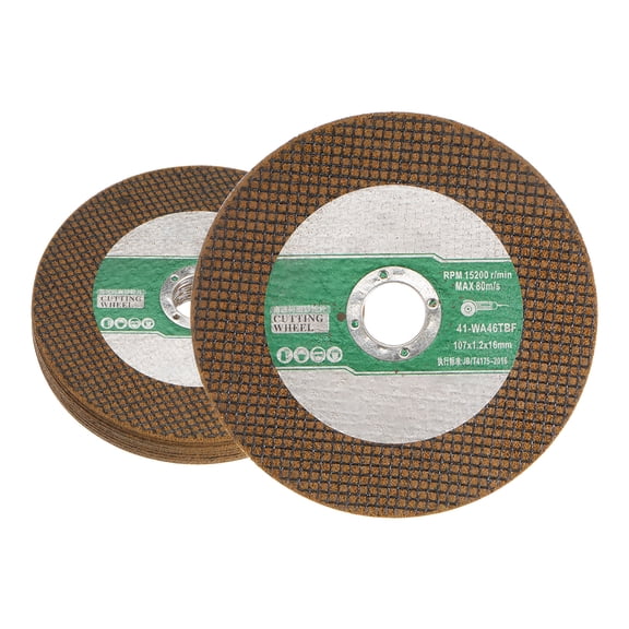 Cut Off Wheels 107mm x 1.2mm x 16mm Yellow, 10 Pieces