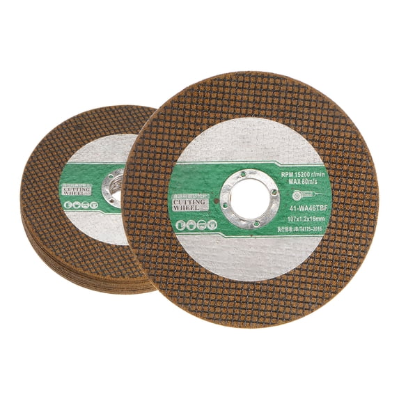 Cut Off Wheels 107mm x 1.2mm x 16mm Yellow, 10 Pieces