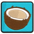 thumbnail image 1 of Cut Open Coconut Applique Multi-Color Embroidered Iron-On Patch - 3 Inch Medium, 1 of 5