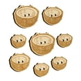 thumbnail image 1 of Cut Open Coconut Wood Buttons for Crochet Knitting Sewing DIY Craft - 1.00 Inch Medium (7pcs), 1 of 7