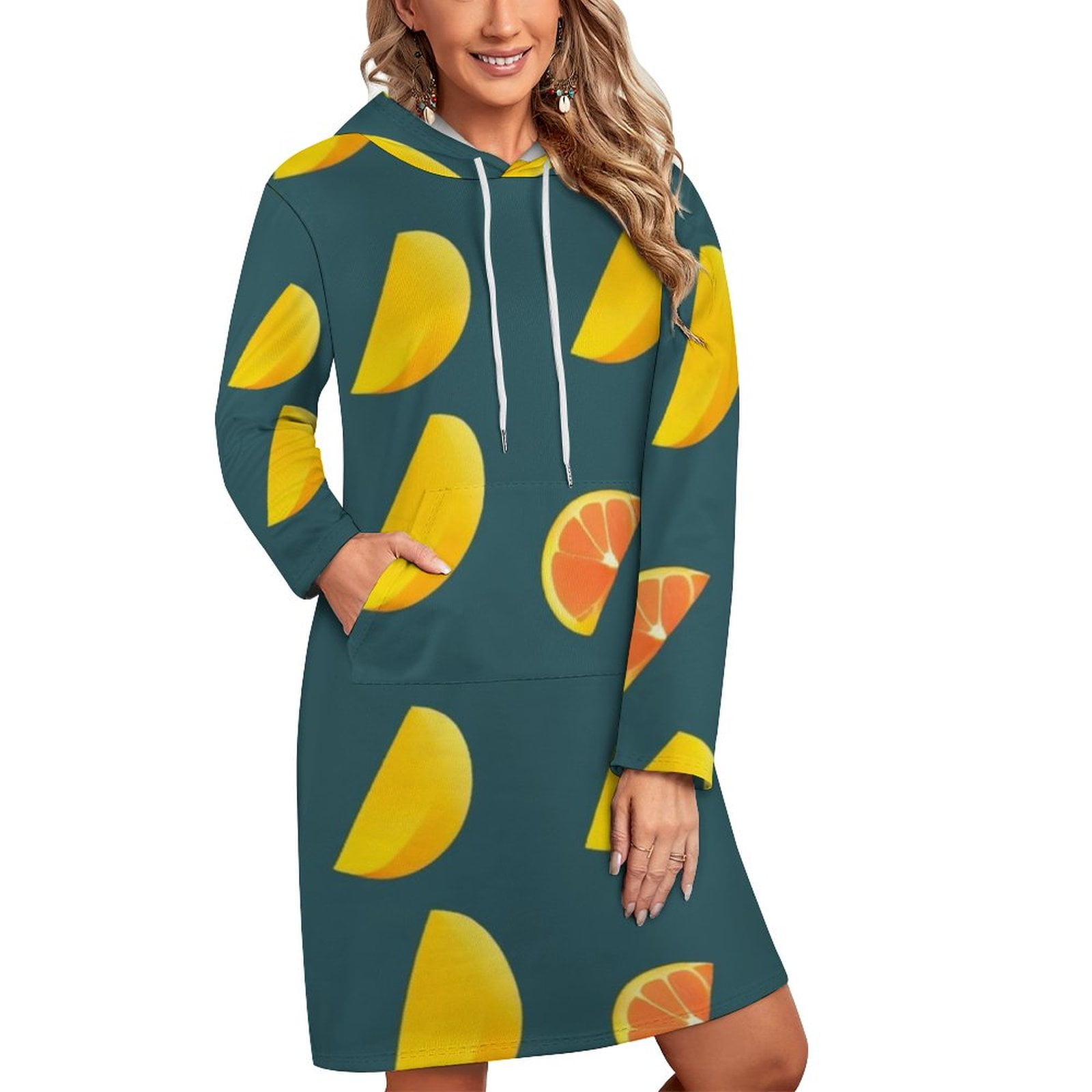 Cut Out And Blood Orange Pattern Fashion Men's/Women's Hoodies New ...