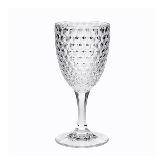 Cut Plastic Wine Glasses Set of 4 (12oz), BPA Free Acrylic Wine Glass Set, Unbreakable Red Wine Glasses, White Wine Glasses Clear + Acrylic