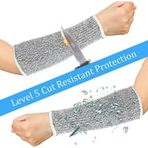 Cut Resistant Arm Sleeves - Level 5 Protection for Thin Skin & Bruising, Breathable Forearm Guards for Gardening/Kitchen Work, Washable Protective Gear for Seniors & Workers