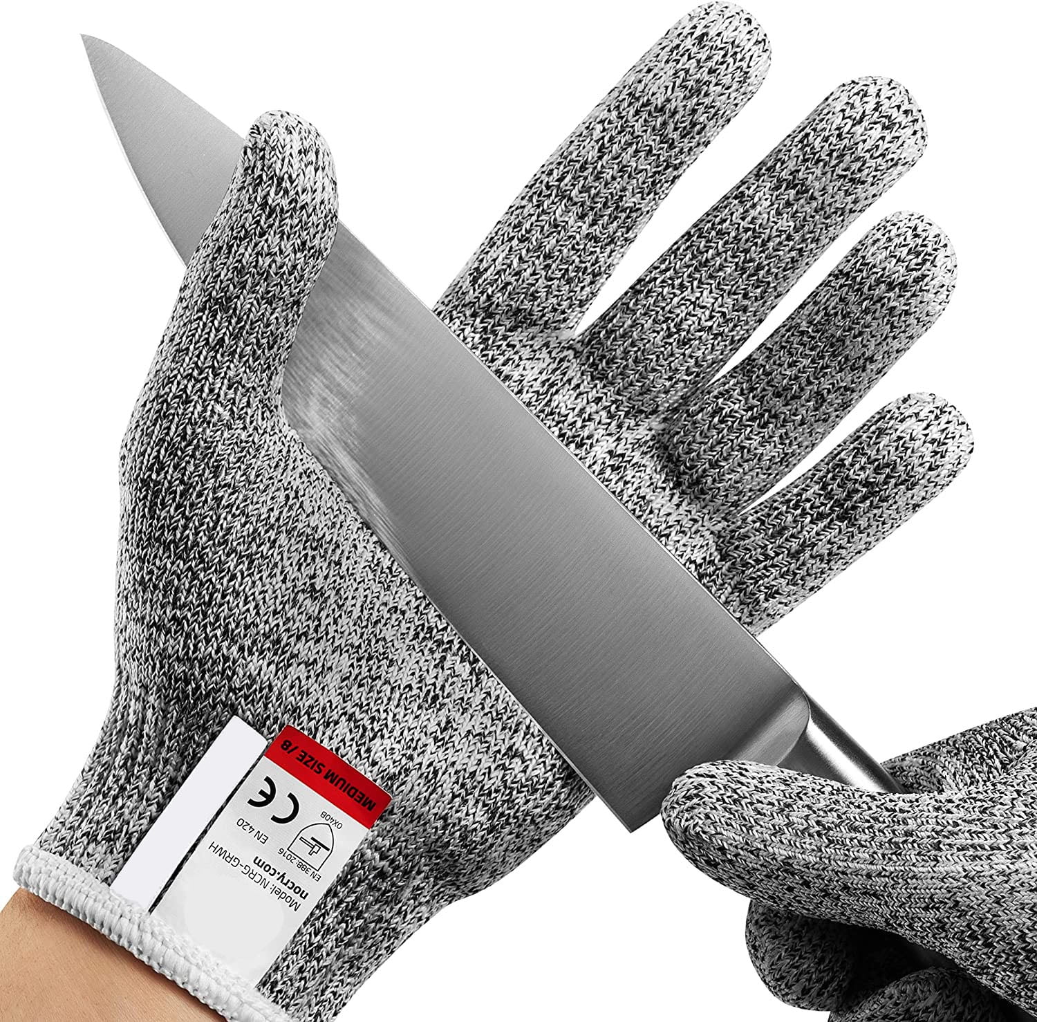 Generic 2 Pairs Cut Resistant Gloves Food Grade Level 5 Protection Kevlar  Cutting Glove for Oyster