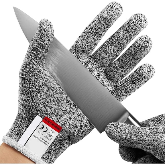 Cut Resistant Gloves -Food Grade, Level 5 Protection - Used by Butchers while Slicing or Cutting Meat-Medium