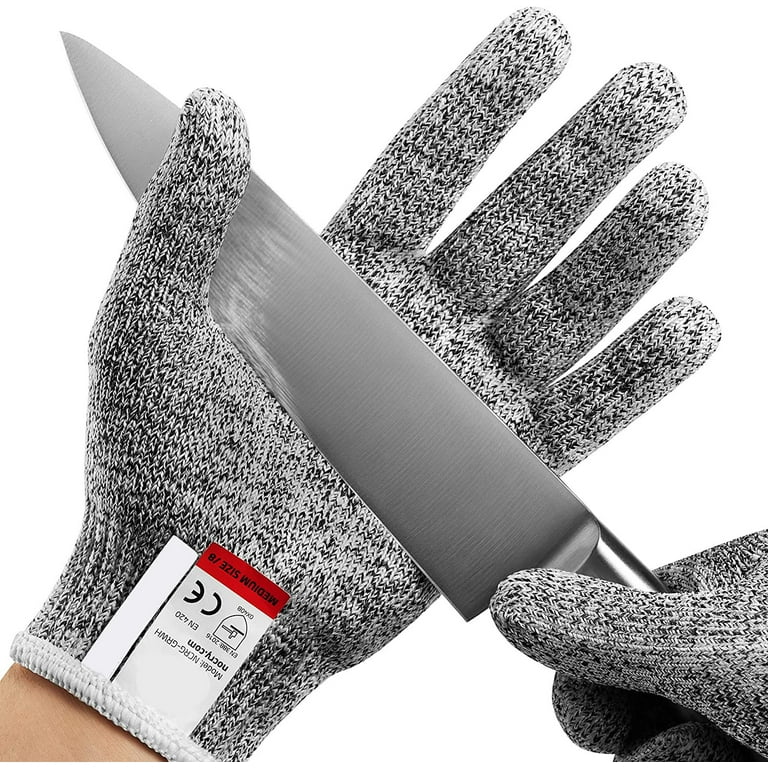 WISLIFE Cut Resistant Gloves for Kids - Kitchen Cutting Gloves, Working  Gloves for Cutting, Slicing and Wood Carving, Level 5 Protection, Food  Grade Safety Gloves, 1 Pair (Small) 
