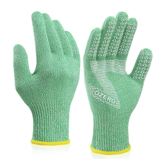 Cut Resistant Gloves Grade 5 Protections, Safety Kitchen Cut Gloves for Oysters Shucking Butcher Meat Cutting