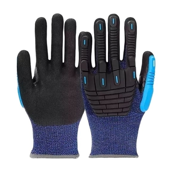 Cut Resistant Gloves,Grade Level 5 Anti-Cut And Impact-Resistant Glove,HPPE Nitrile Polyester Glassfiber Work Glove ,Superior Abrasion