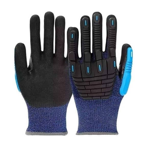 Cut Resistant Gloves,Grade Level 5 Anti-Cut And Impact-Resistant Glove,HPPE Nitrile Polyester Glassfiber Work Glove ,Wear Resistant