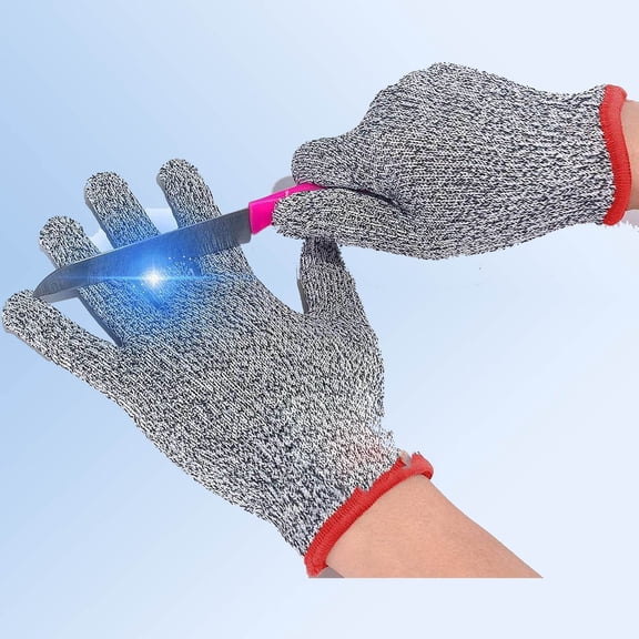 Cut Resistant Gloves, Grey, Unisex