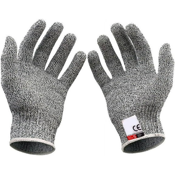 Cut-Resistant Gloves, Level 5 Protection, Premium Multipurpose Use Gloves With Grip Dots, Breathable Lightweight Dexterity For Cooking, Whittling, Fishing, Sewing, Wood Carving,