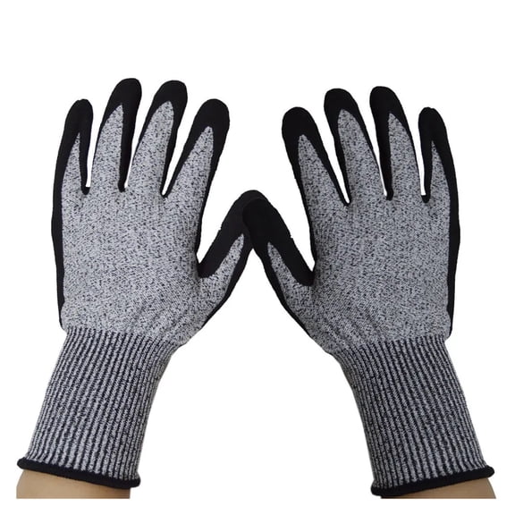 Cut-Resistant Grade 5 Dipped Kitchen Gloves, Knife-Edge Puncture-Resistant, Cut-Resistant And Non-Slip Hppe Gloves