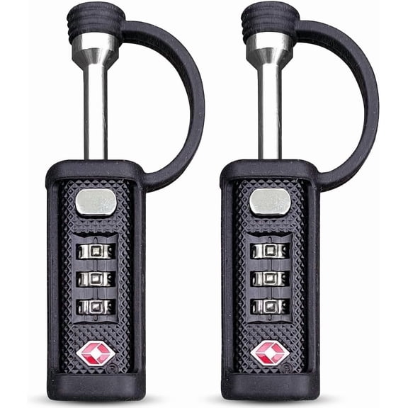 Cut-Resistant Gun Case Lock, TSA Approved Anti-Theft Single Shaft Padlock