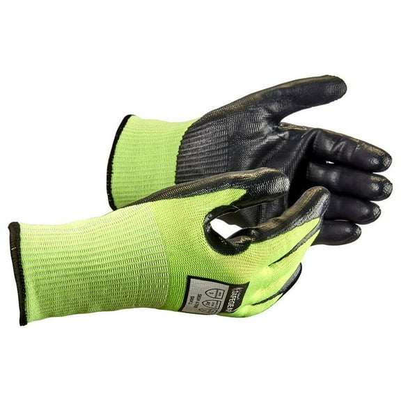 Cut Resistant Level A5 Work Gloves, Nitrile, Touchscreen, Large, SAFEGEAR
