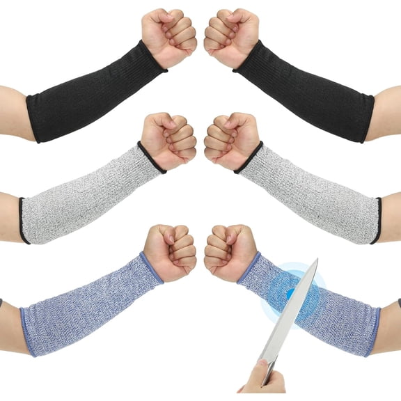 Cut Resistant Sleeve, Arm Safety Protectors Sleeves Forearm Sleeve HPPE Level 5 Protection
