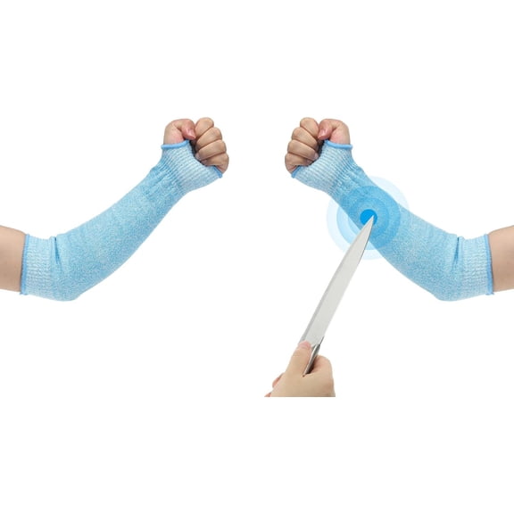 Cut Resistant Sleeve, Arm Safety Protectors Sleeves with Thumb Hole Level 5 Protection Forearm Guard