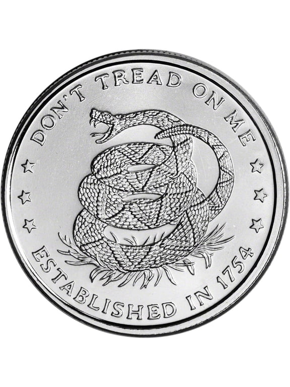 Don't Tread on Me 1 oz Silver Round - Circulated