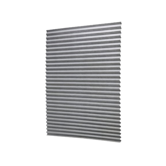 Cut to Size Window Blinds, No Drill Stick On Temporary Pleated Shades — 59.1x23.6 Inch Adjustable Adhesive Polyester Curtains for Bedroom & Kitchen Doors